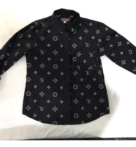louis vuitton camisa negra